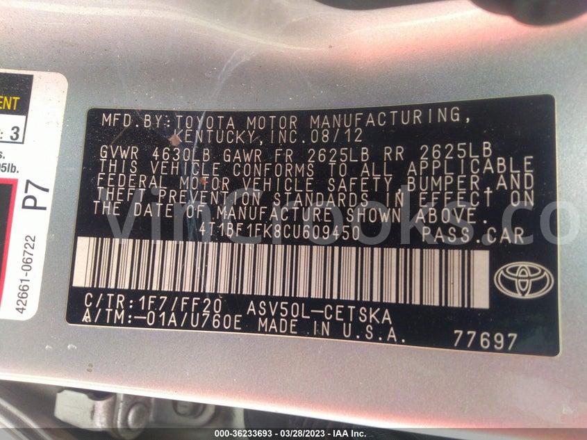 4T1BF1FK8CU609450