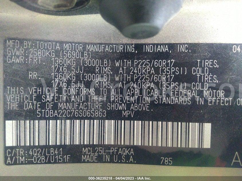 5TDBA22C76S065863