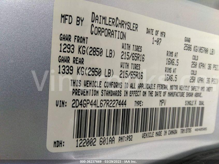 2D4GP44L67R227444