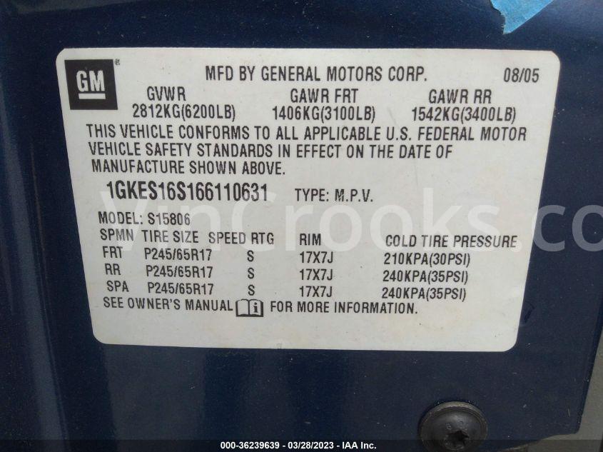 1GKES16S166110631