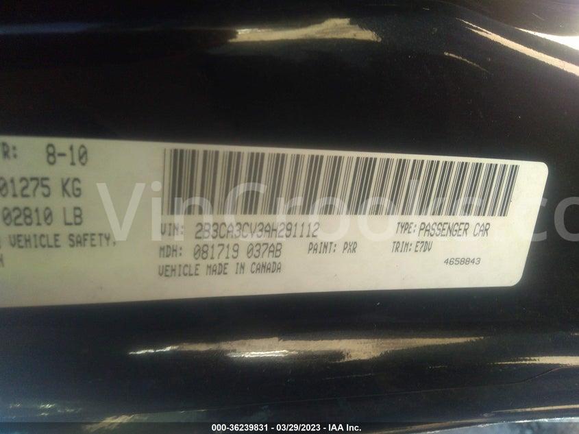 2B3CA3CV3AH291112