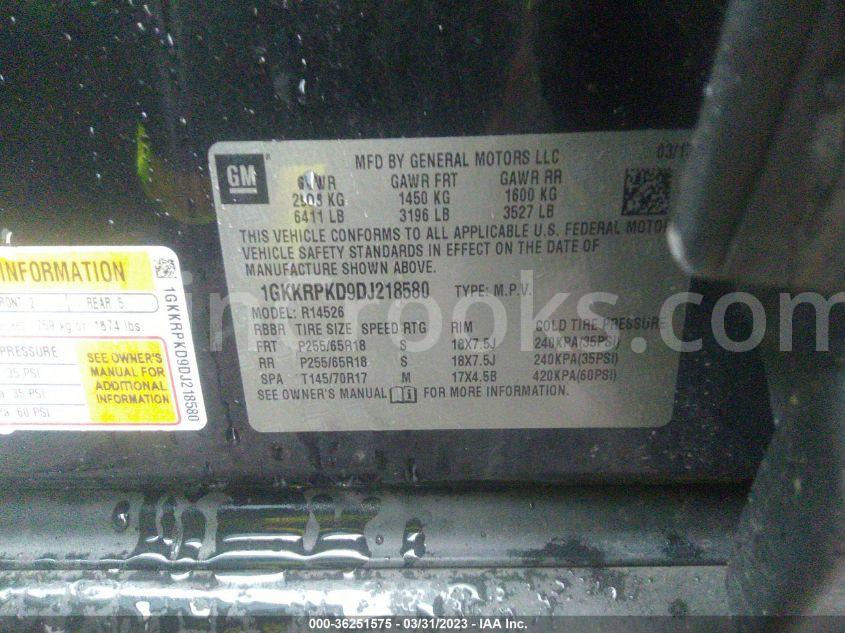 1GKKRPKD9DJ218580