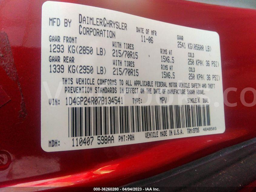 1D4GP24R07B134541
