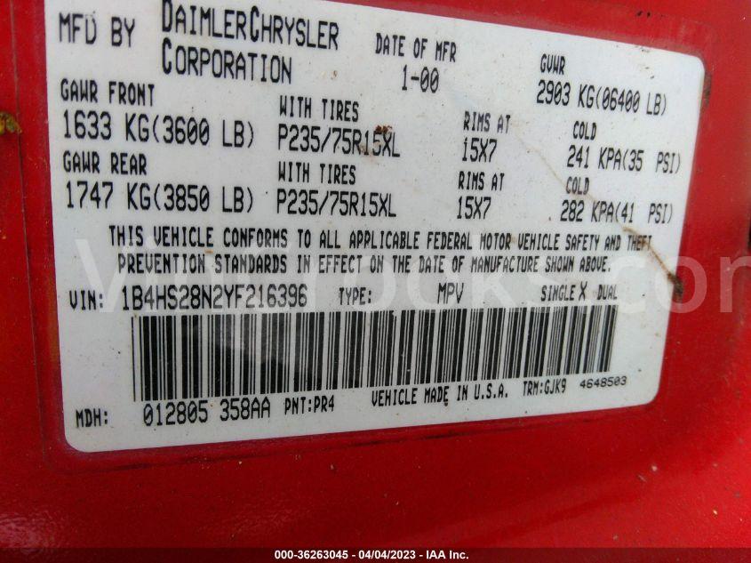 1B4HS28N2YF216396