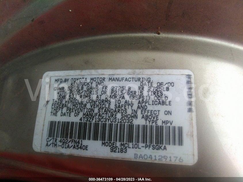 4T3ZF13C3YU312032