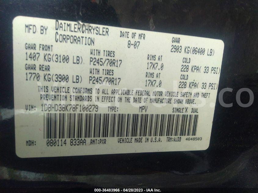 1D8HD38K78F100279