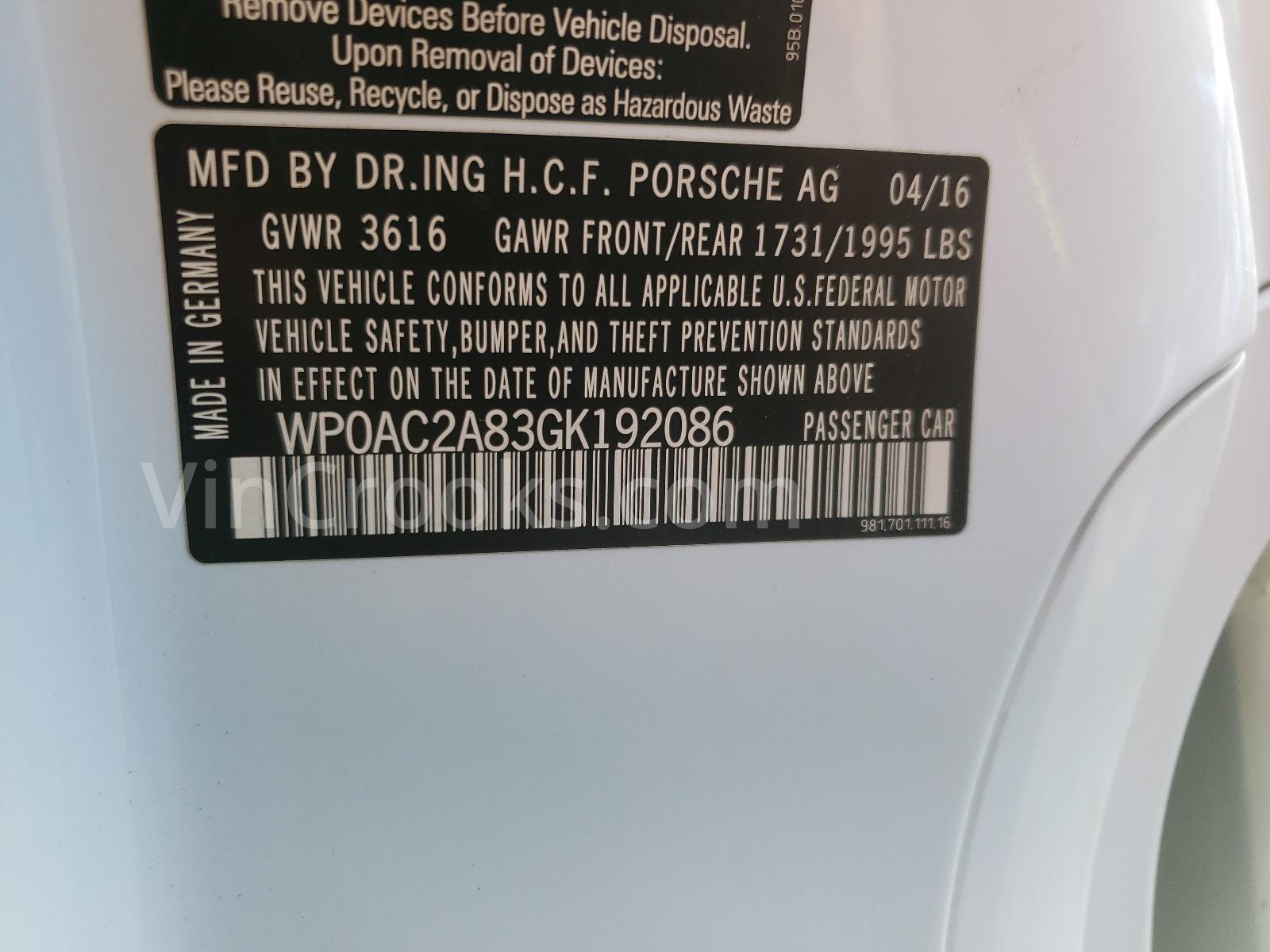 WP0AC2A83GK192086