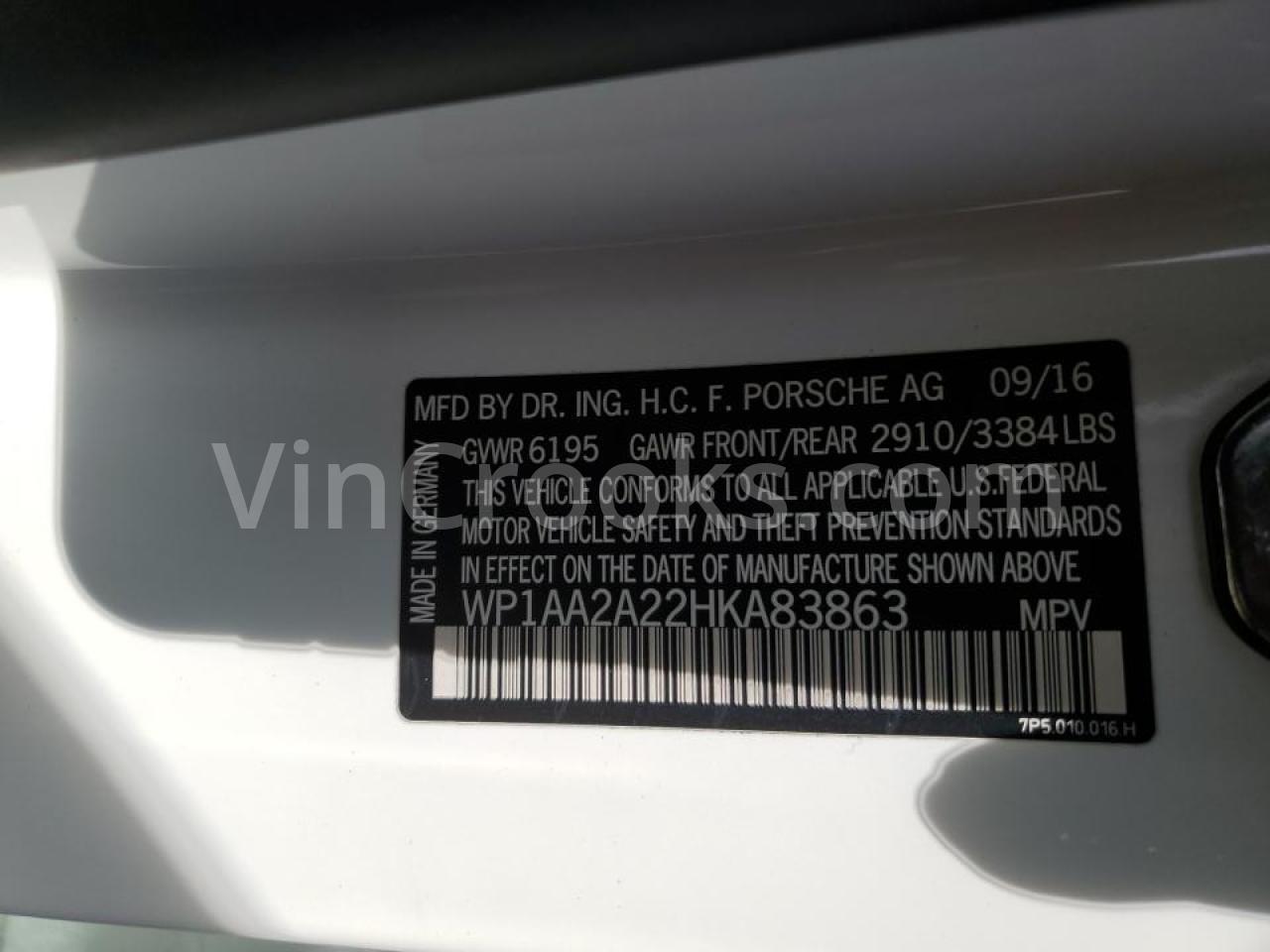WP1AA2A22HKA83863