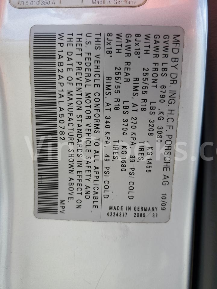 WP1AB2AP1ALA50782