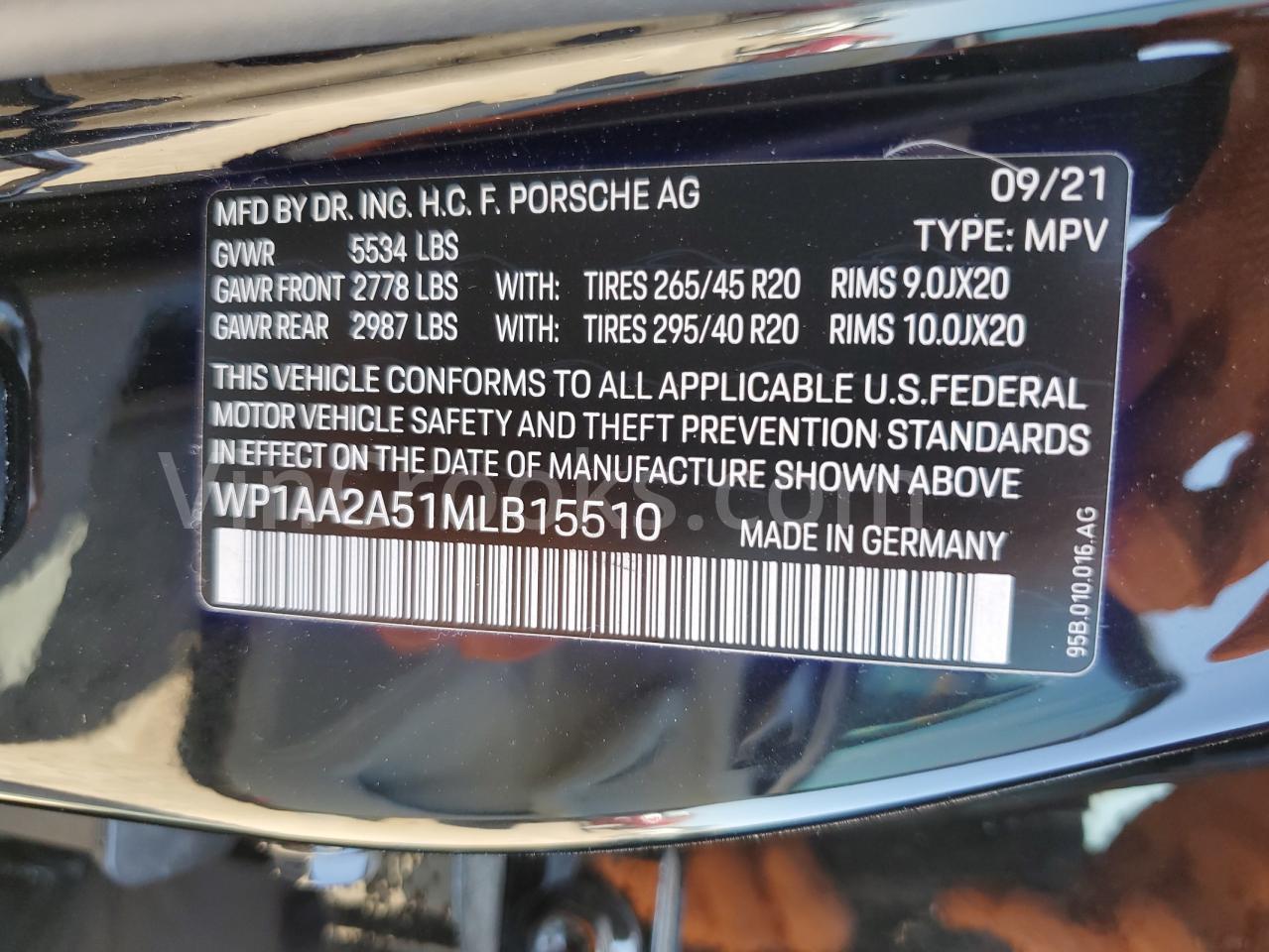 WP1AA2A51MLB15510