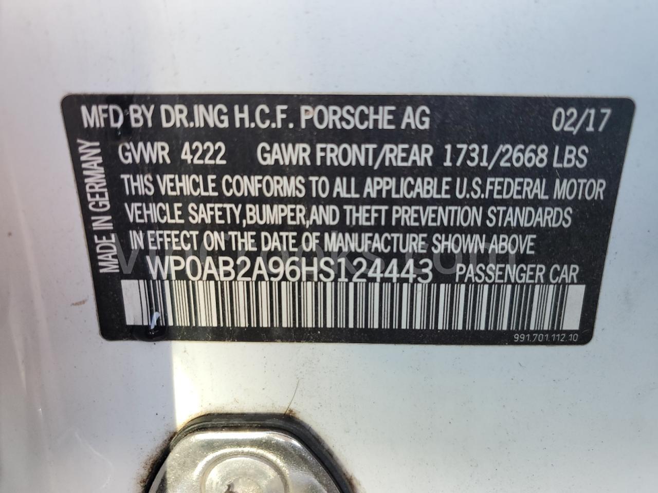 WP0AB2A96HS124443