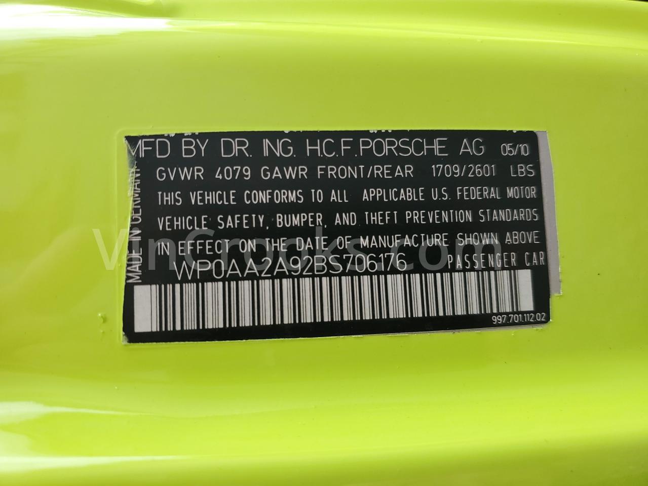 WP0AA2A92BS706176