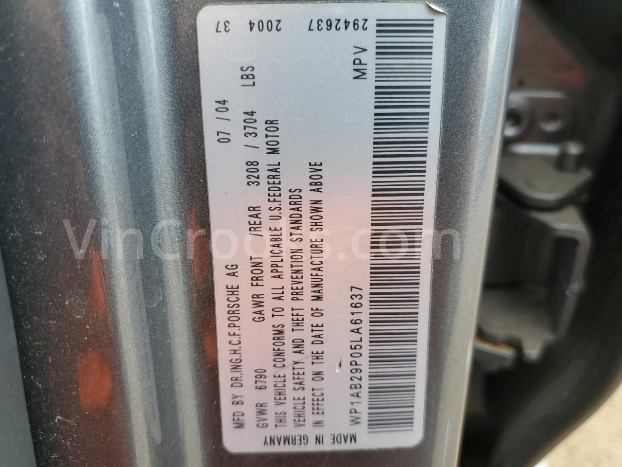 WP1AB29P05LA61637