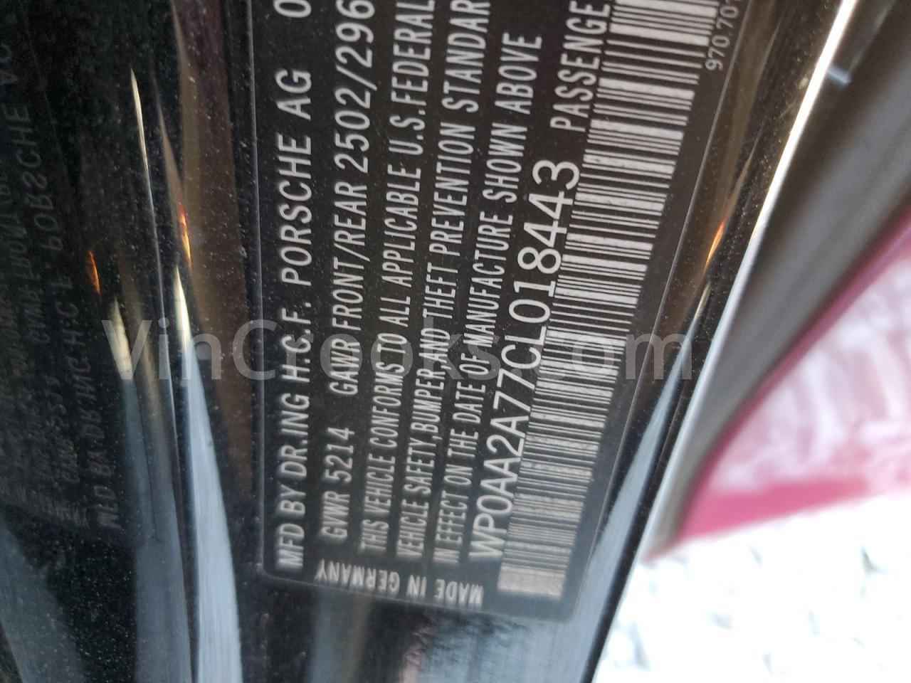 WP0AA2A77CL018443