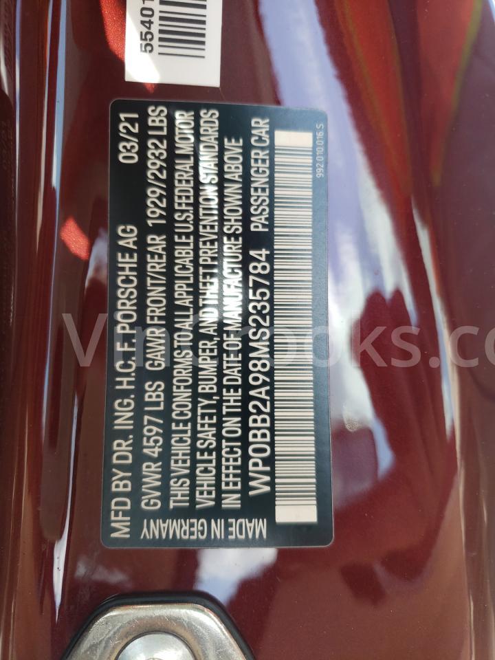 WP0BB2A98MS235784