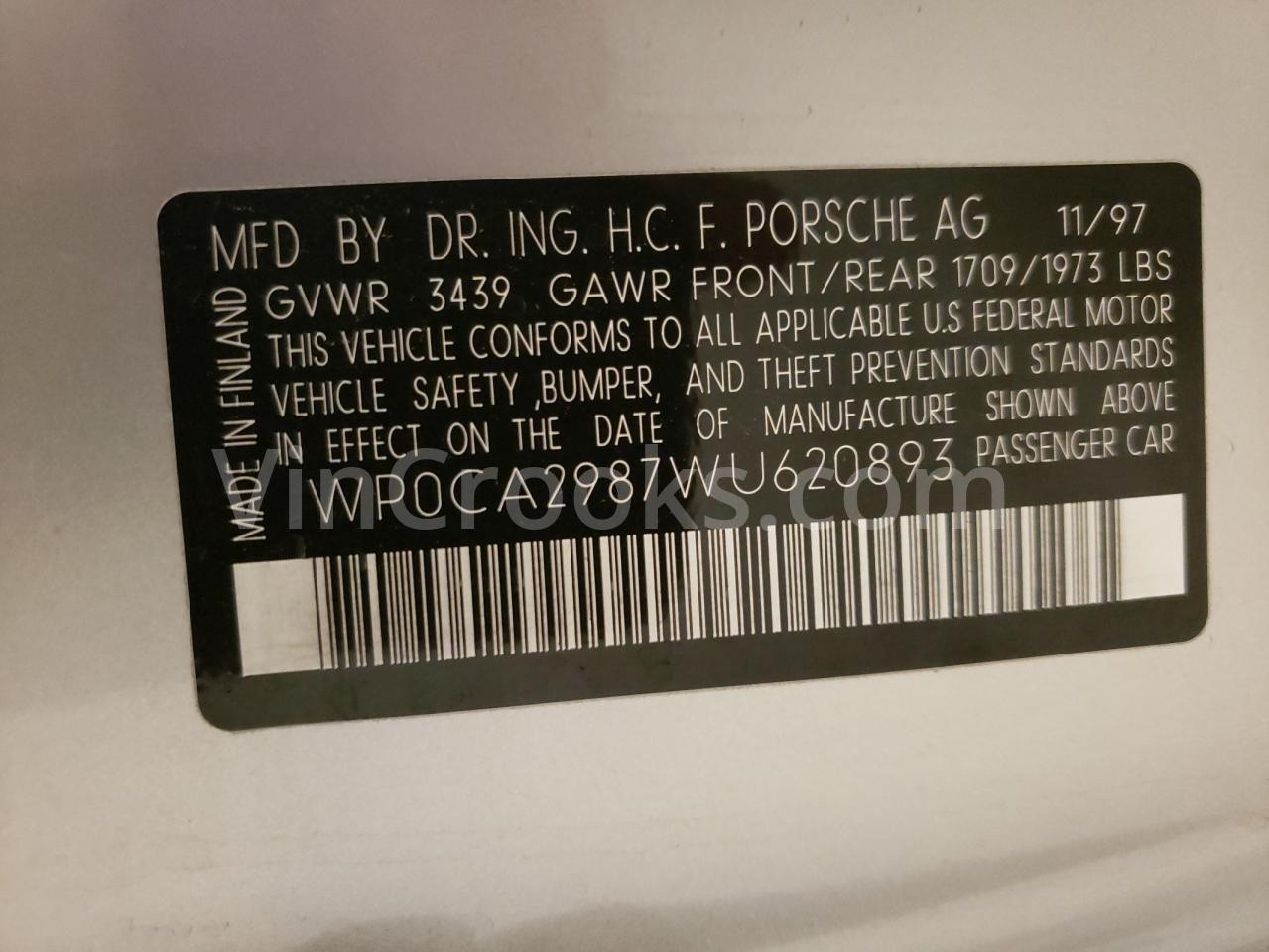 WP0CA2987WU620893