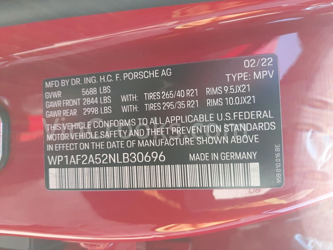 WP1AF2A52NLB30696