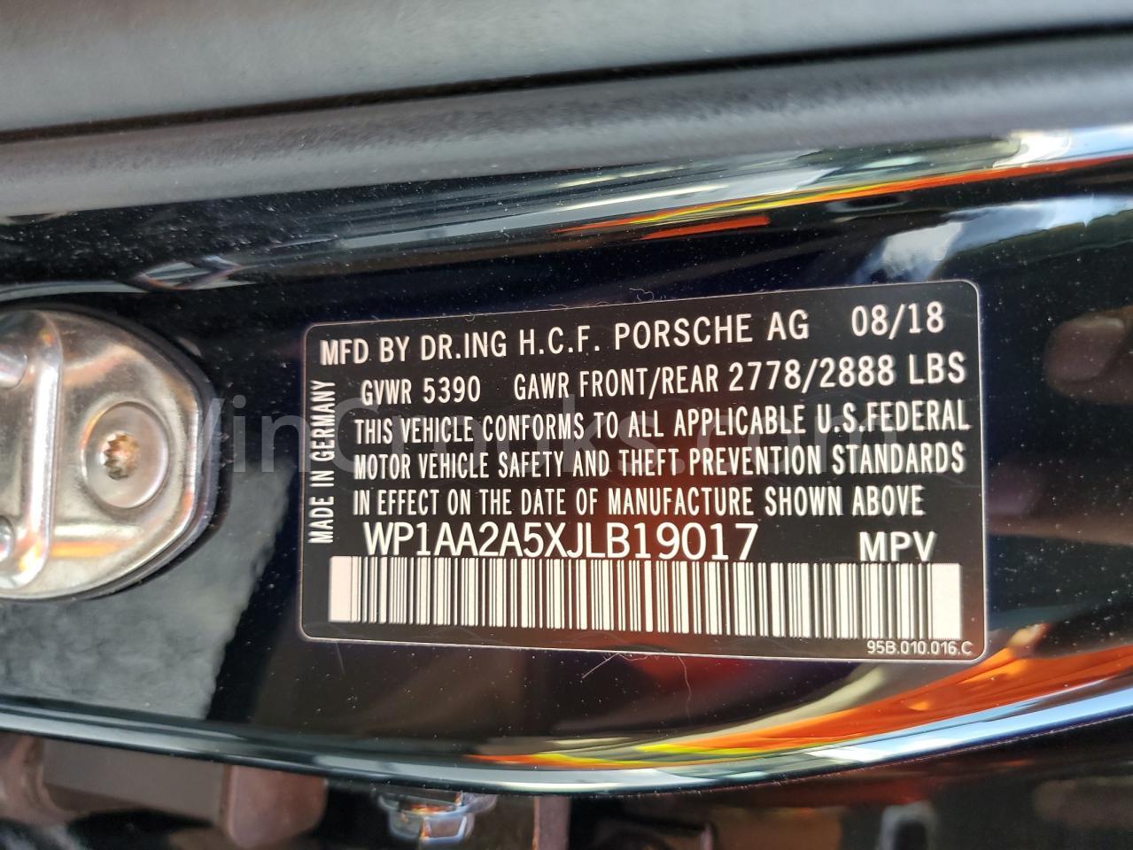 WP1AA2A5XJLB19017