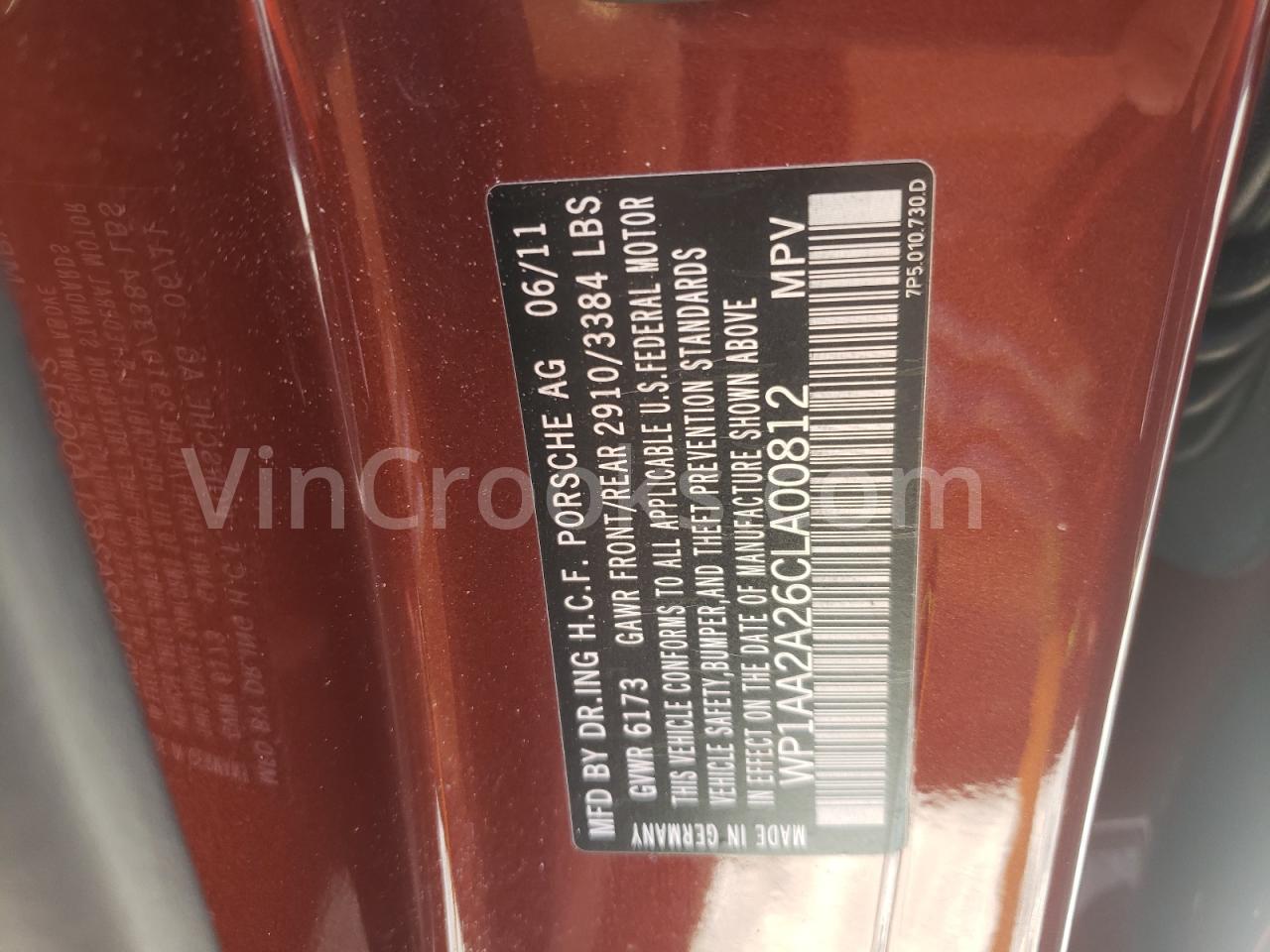 WP1AA2A26CLA00812