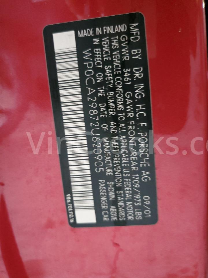 WP0CA29872U620905
