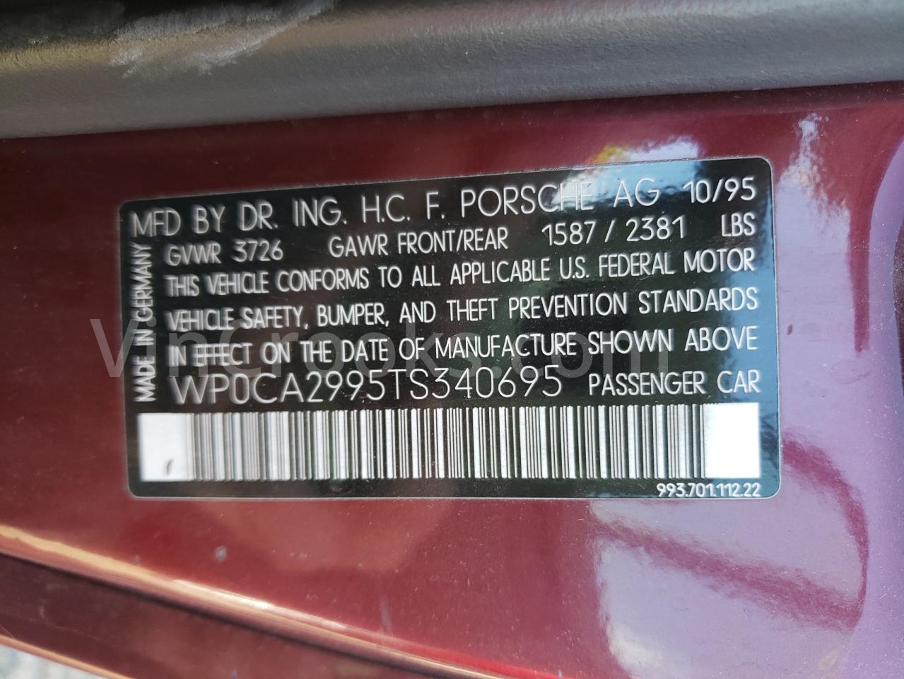 WP0CA2995TS340695