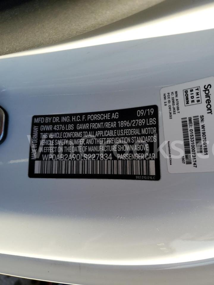 WP0AB2A90LS227334