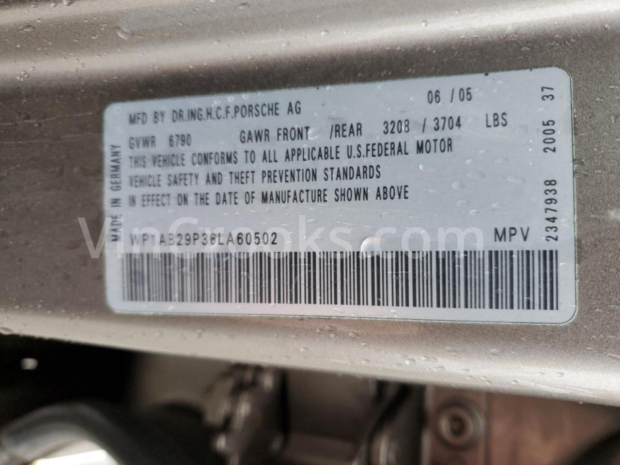 WP1AB29P36LA60502