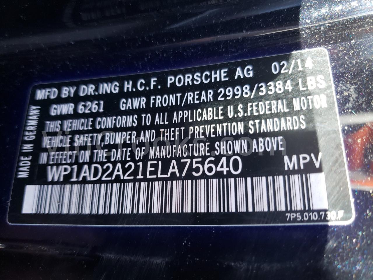 WP1AD2A21ELA75640