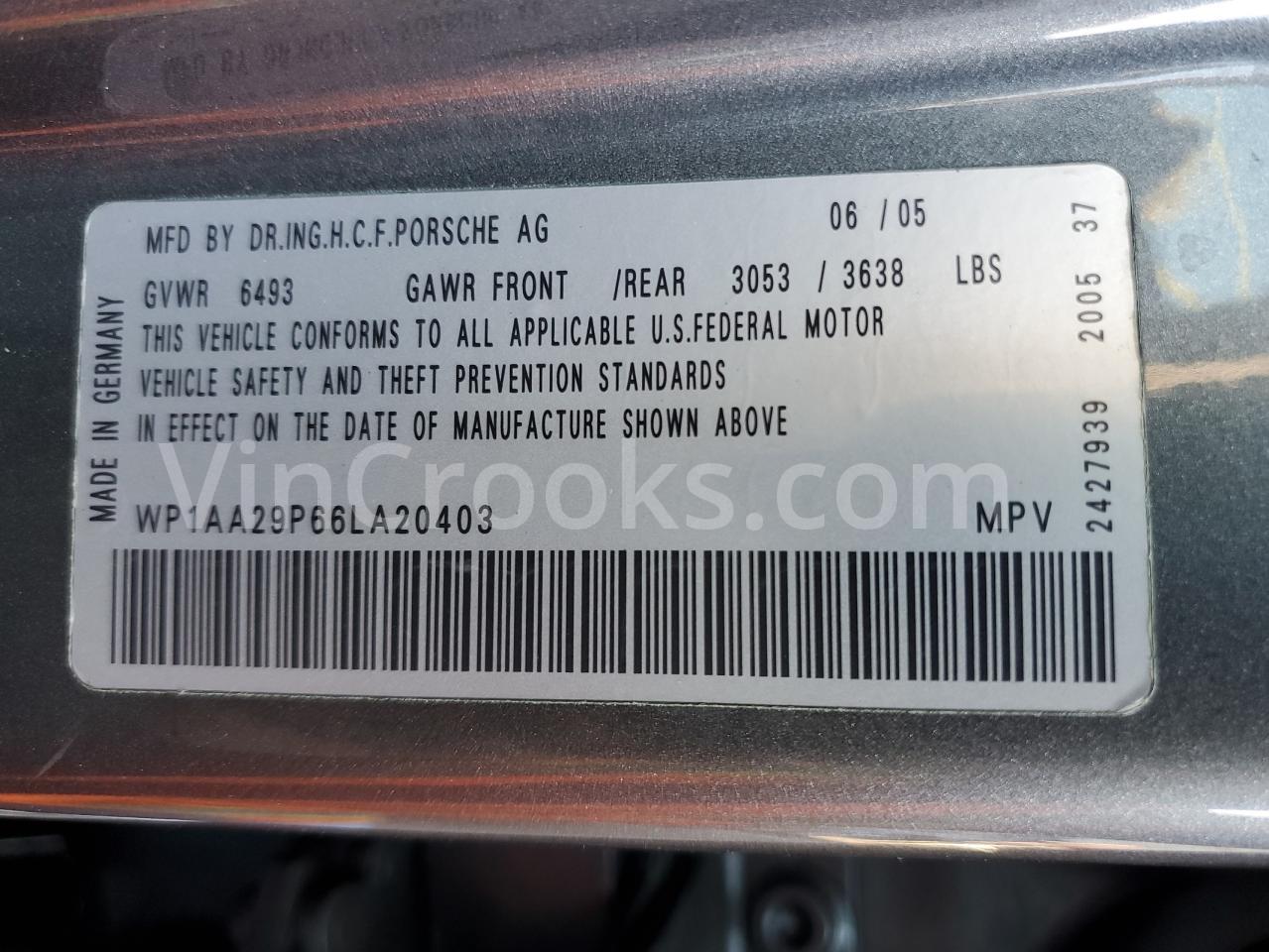WP1AA29P66LA20403