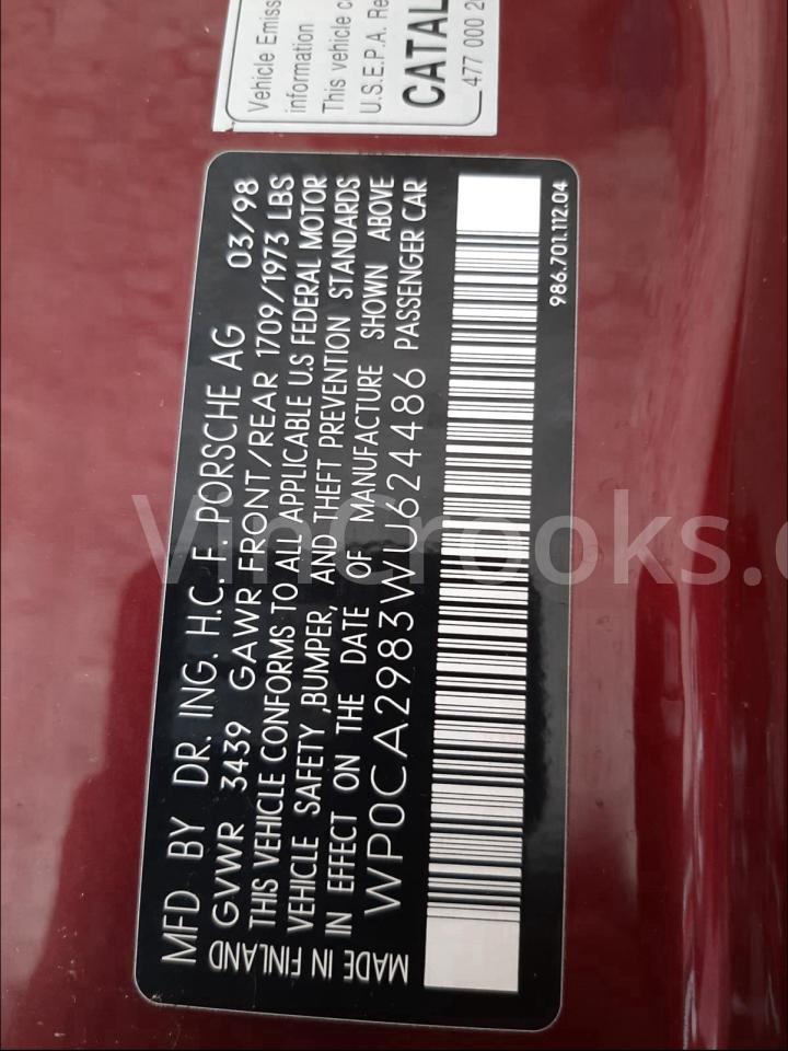 WP0CA2983WU624486