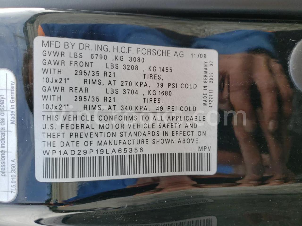 WP1AD29P19LA65356