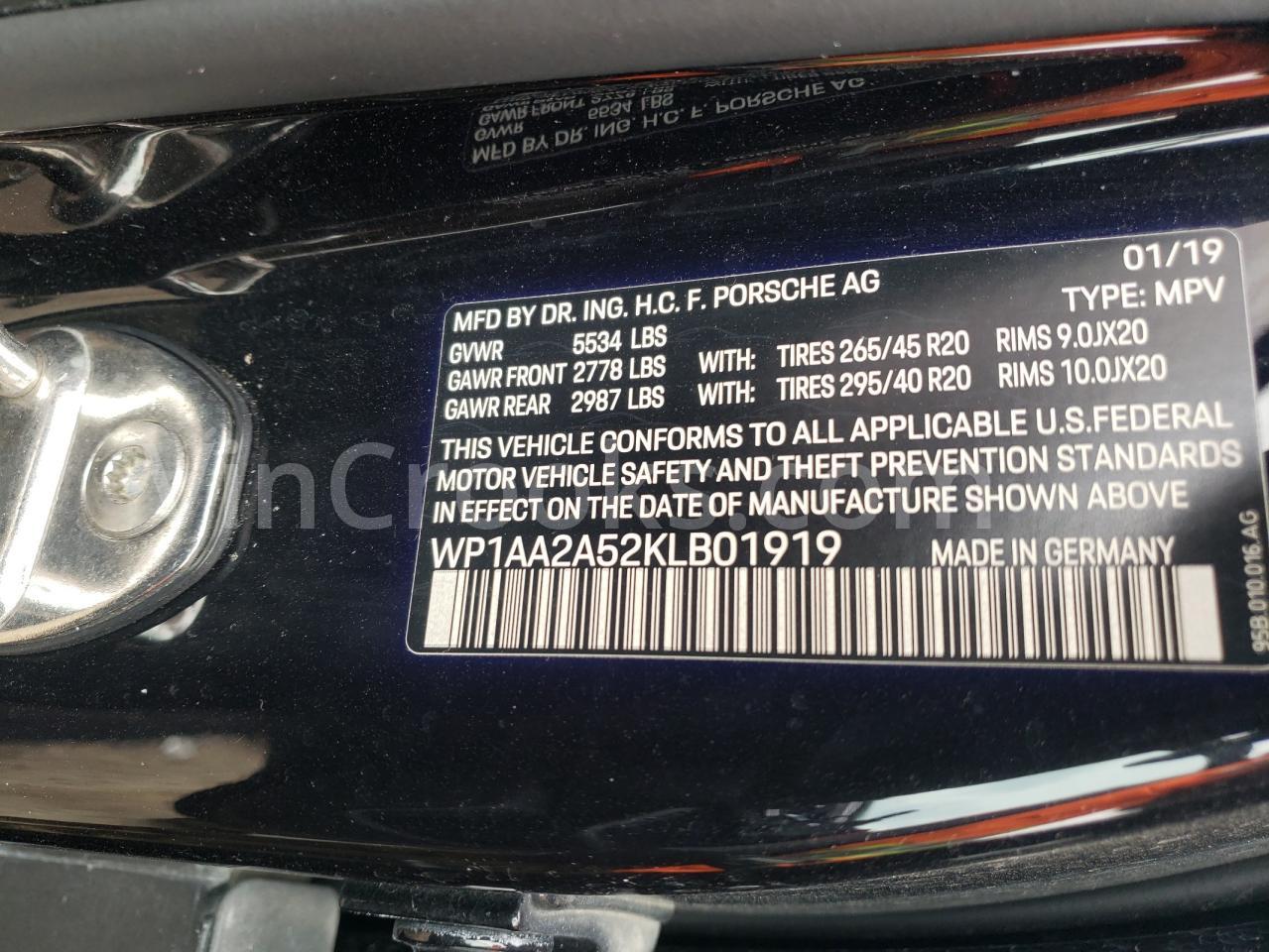 WP1AA2A52KLB01919