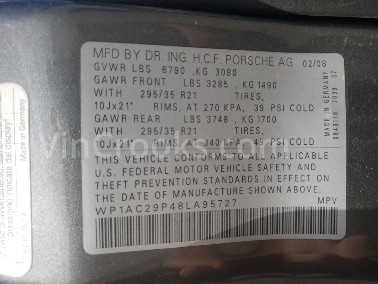 WP1AC29P48LA95727