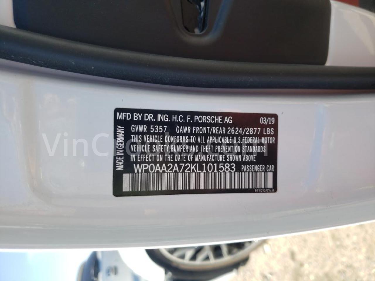 WP0AA2A72KL101583