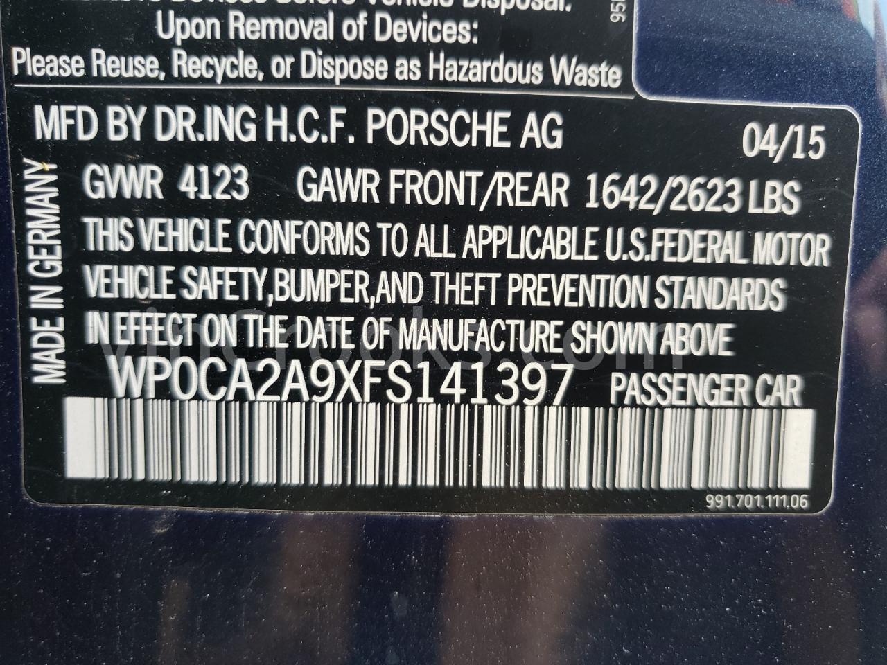 WP0CA2A9XFS141397