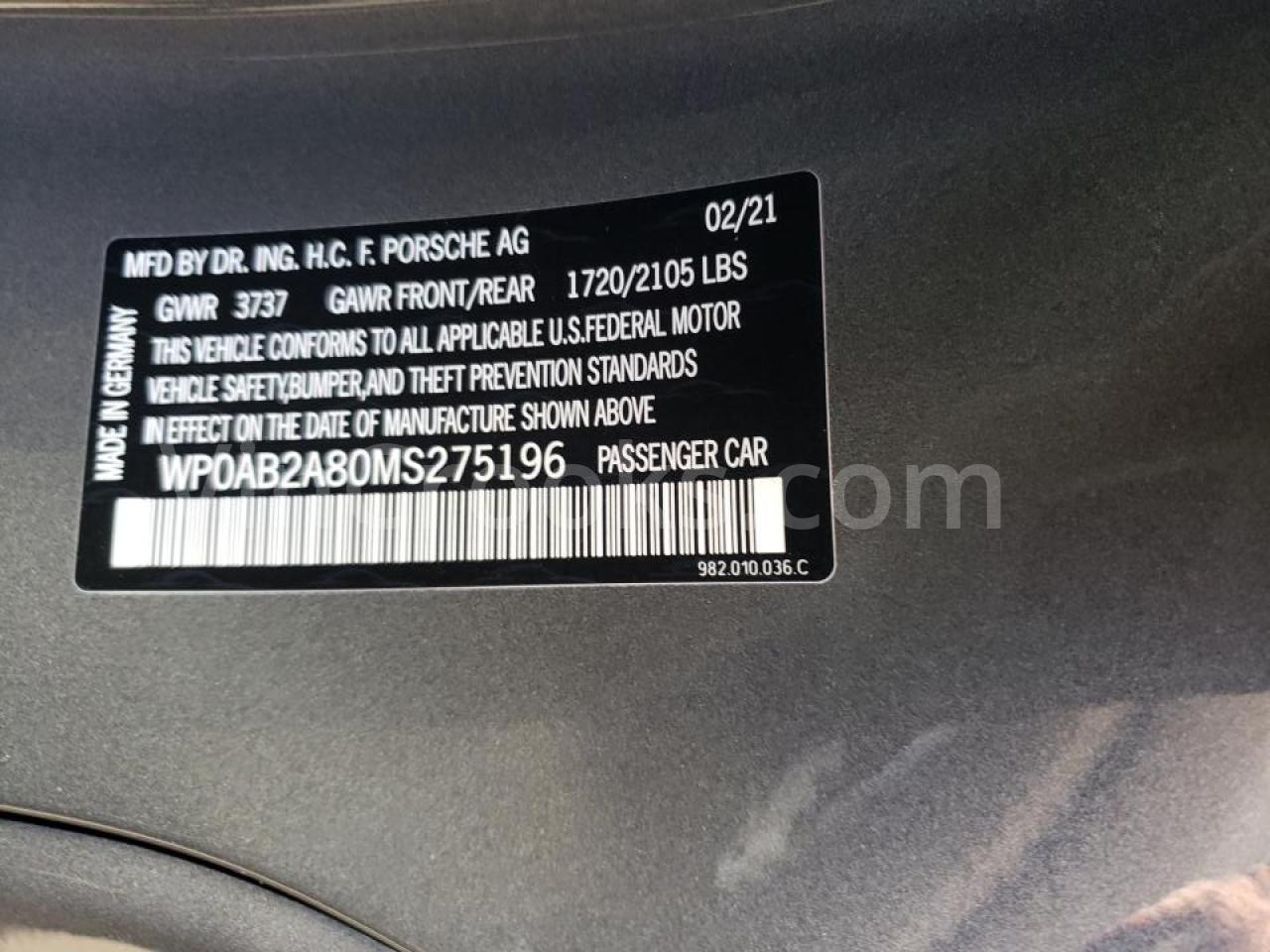 WP0AB2A80MS275196
