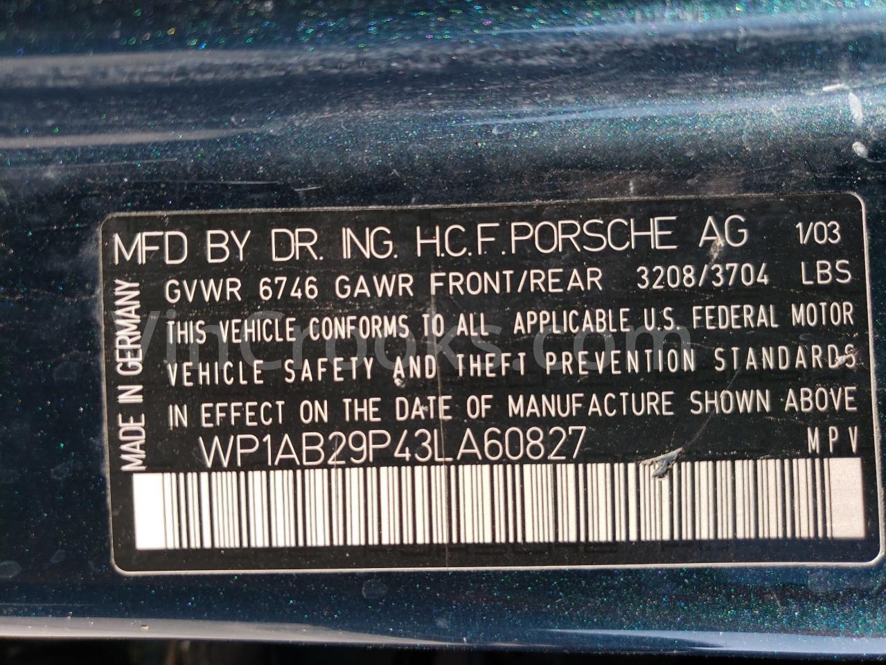 WP1AB29P43LA60827