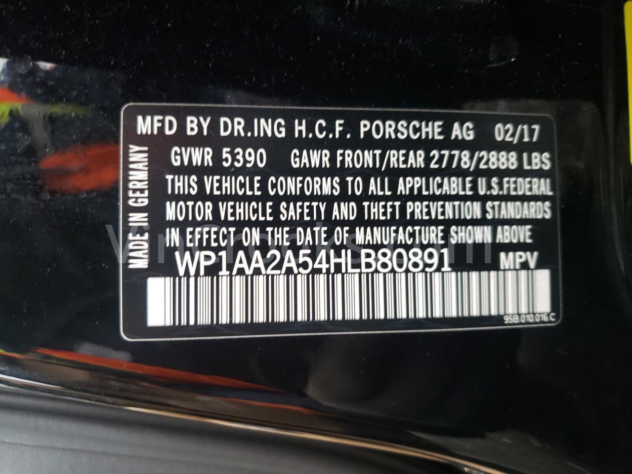 WP1AA2A54HLB80891