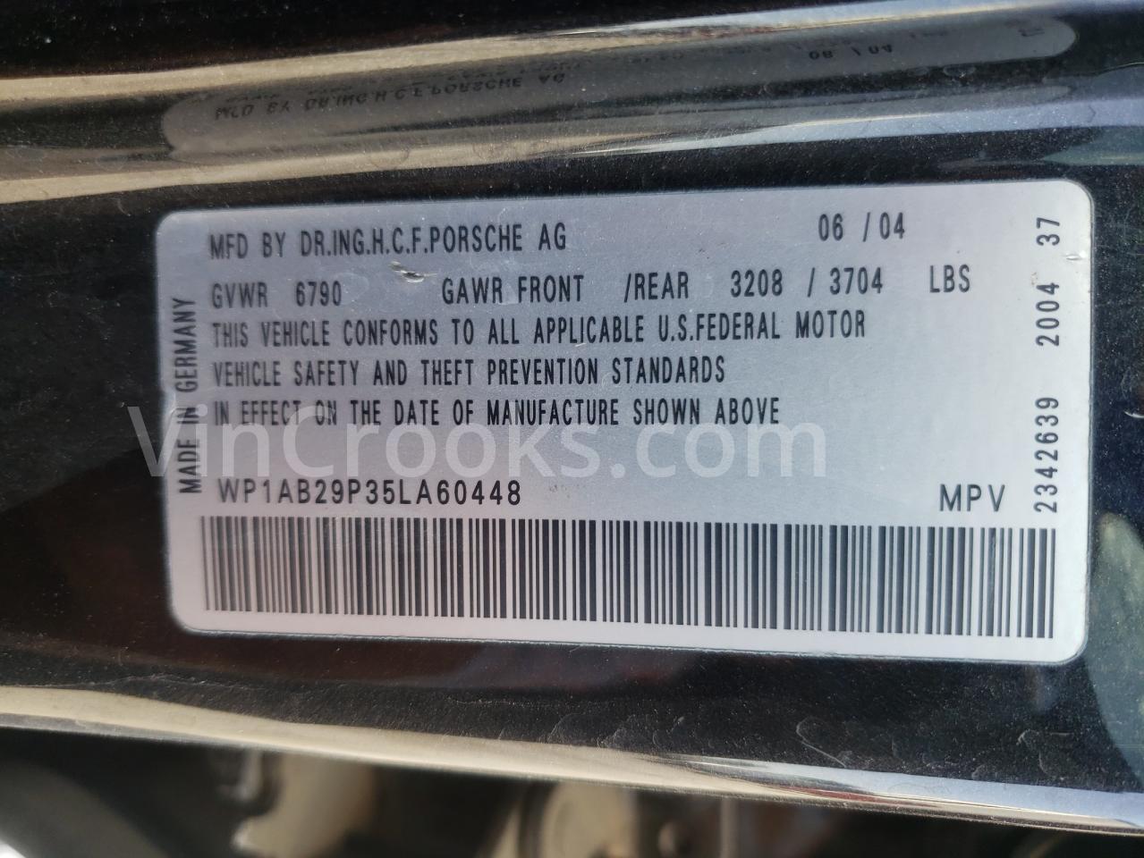 WP1AB29P35LA60448