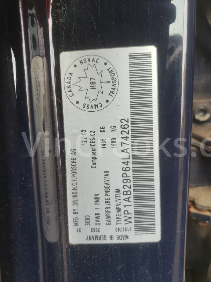 WP1AB29P64LA74262