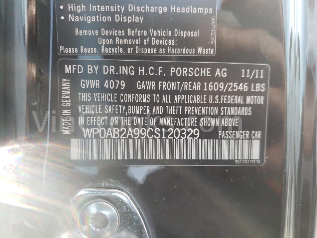 WP0AB2A99CS120329