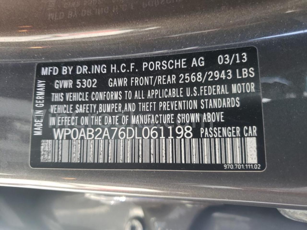 WP0AB2A76DL061198