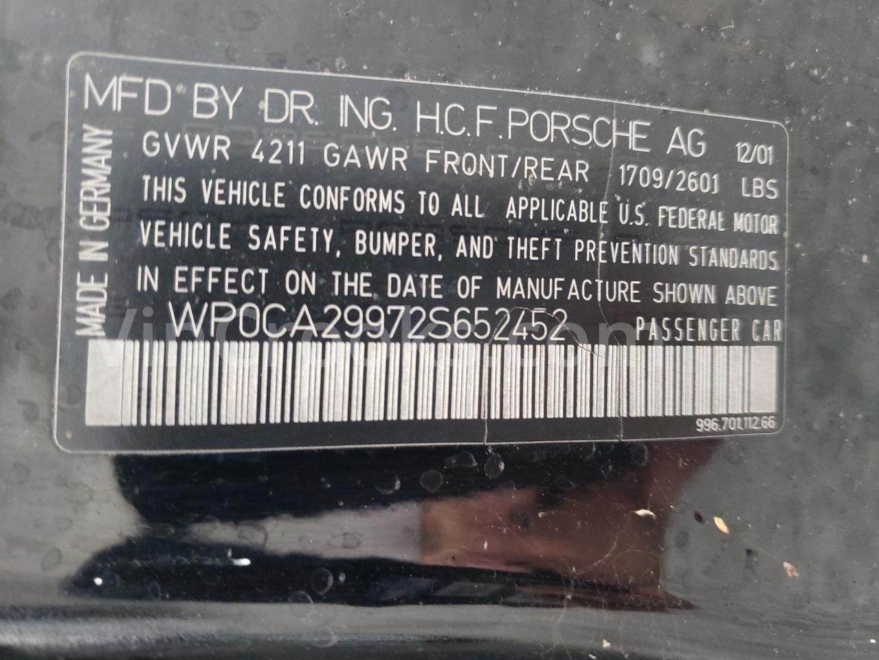 WP0CA29972S652452