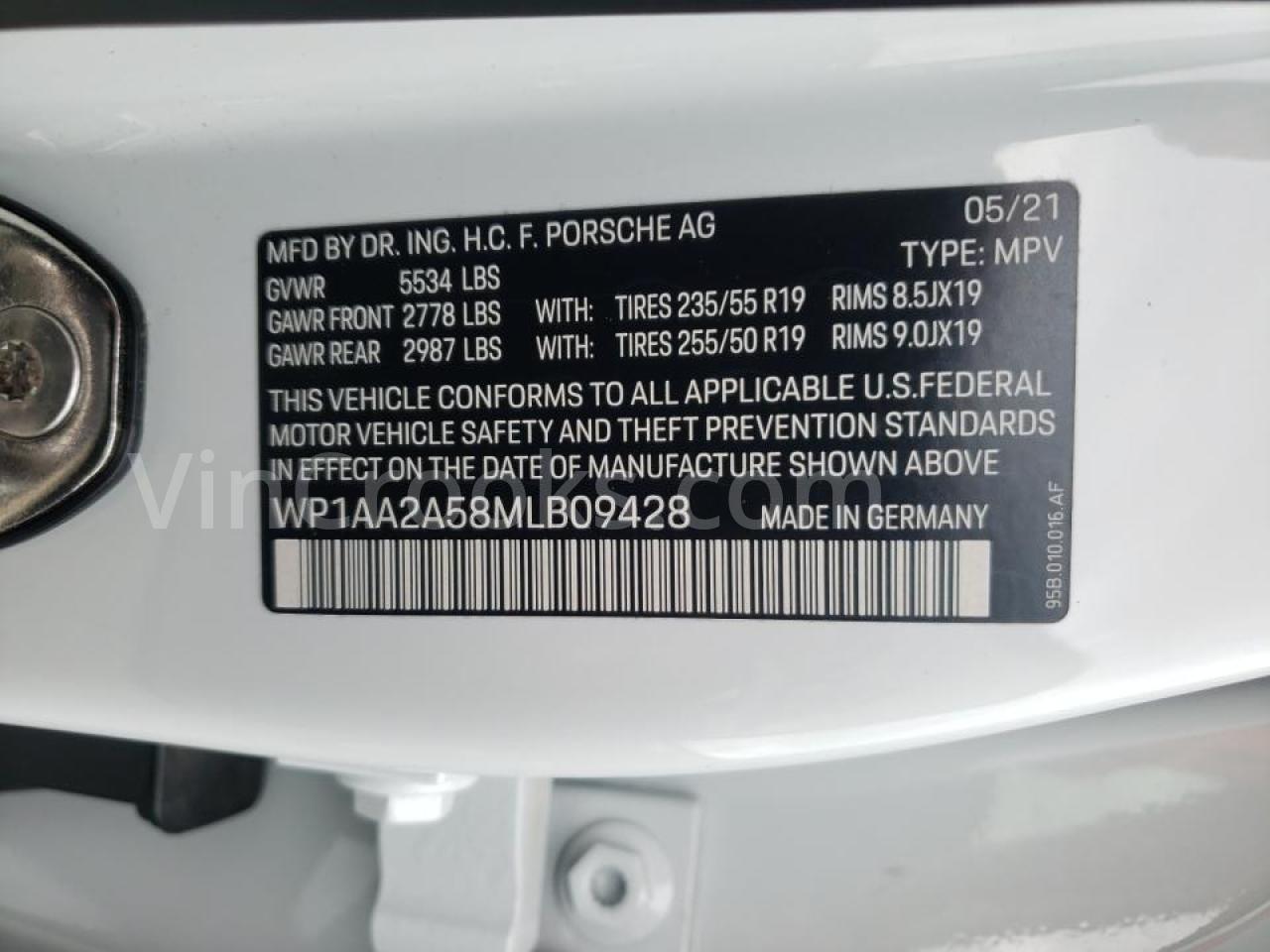 WP1AA2A58MLB09428
