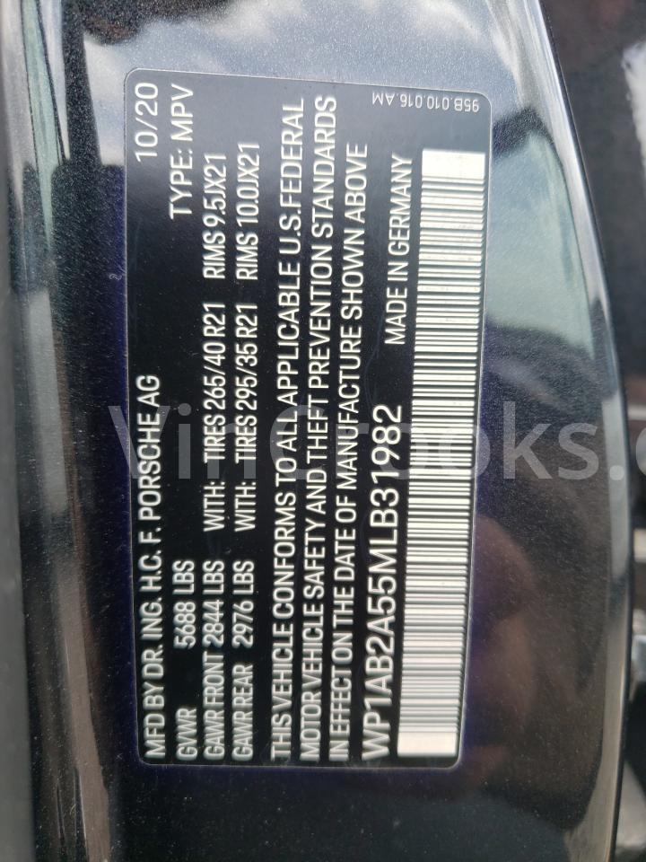 WP1AB2A55MLB31982