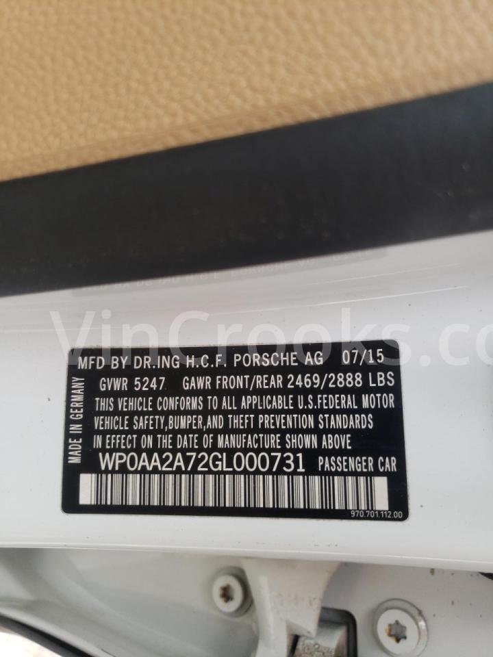 WP0AA2A72GL000731