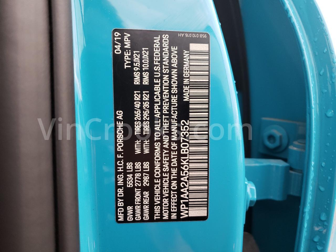 WP1AA2A56KLB07352
