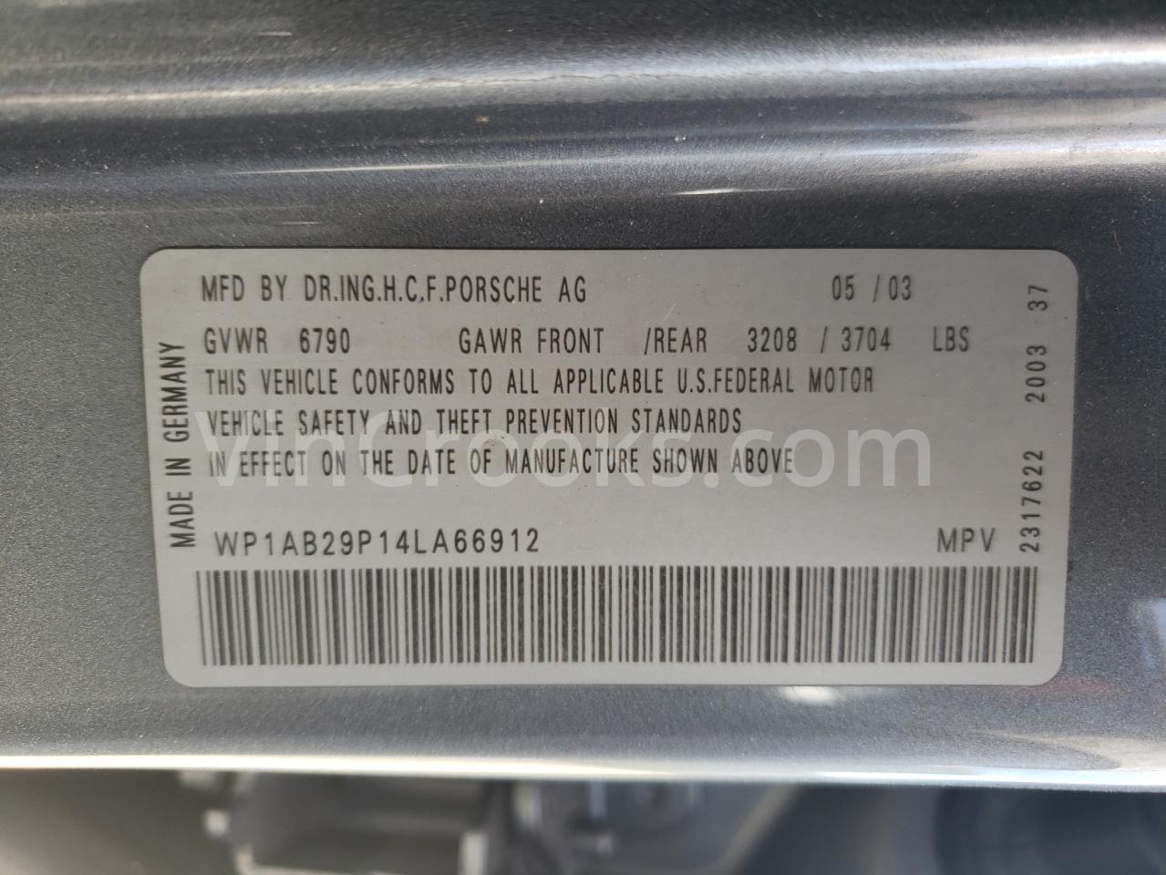 WP1AB29P14LA66912