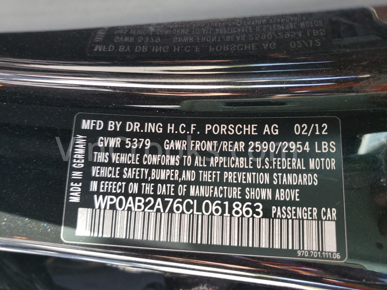 WP0AB2A76CL061863