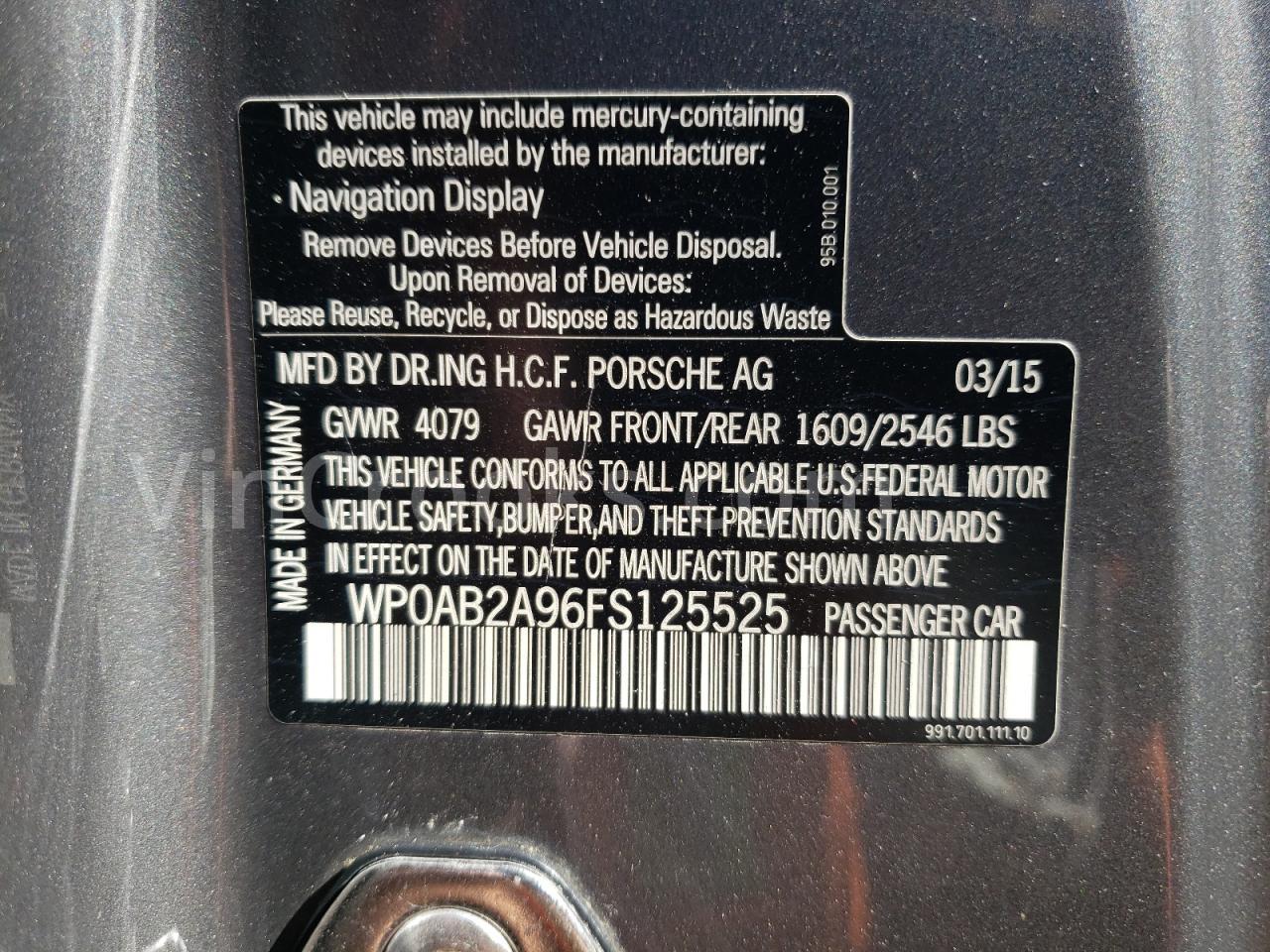 WP0AB2A96FS125525